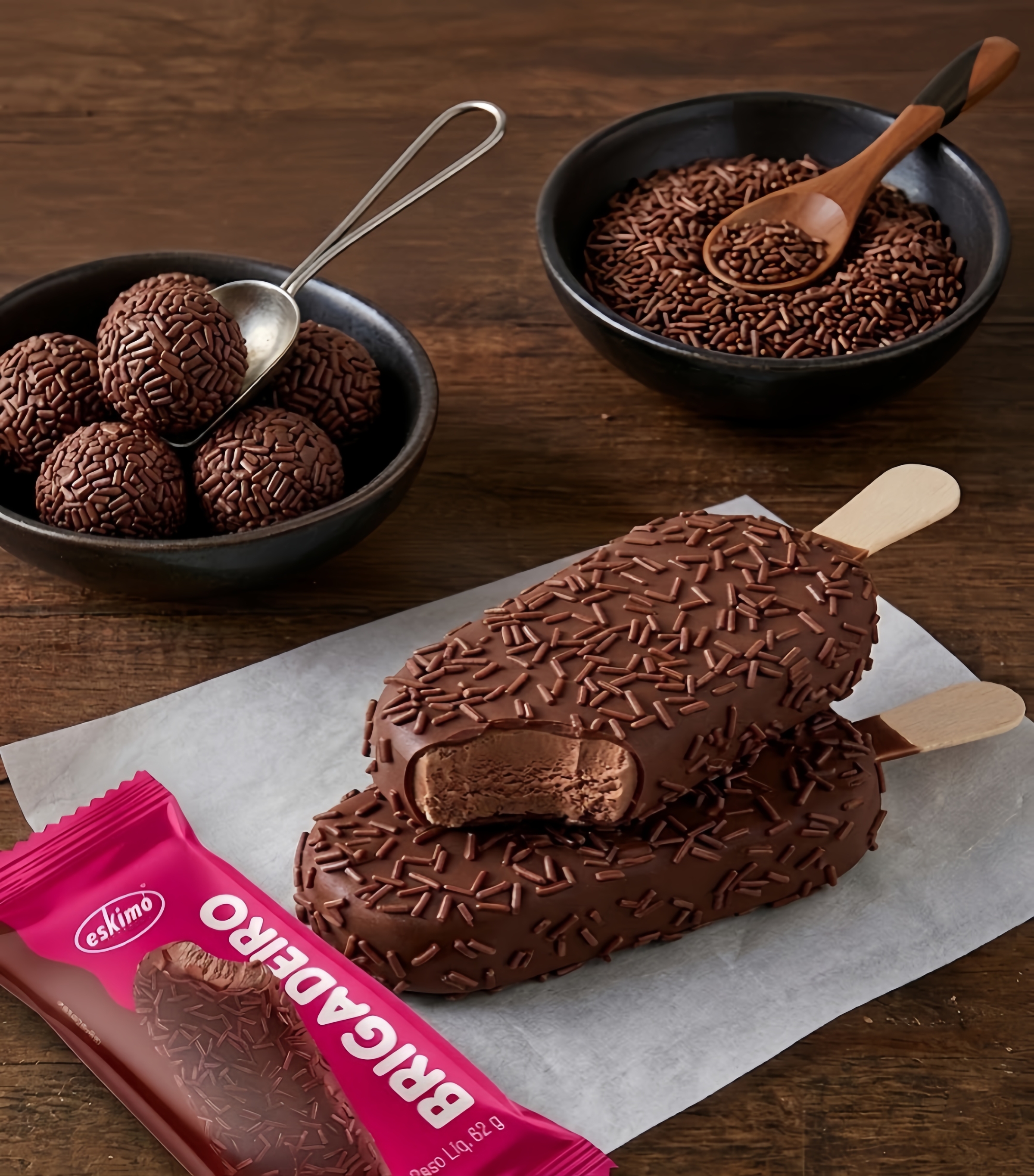 Picolé de brigadeiro 